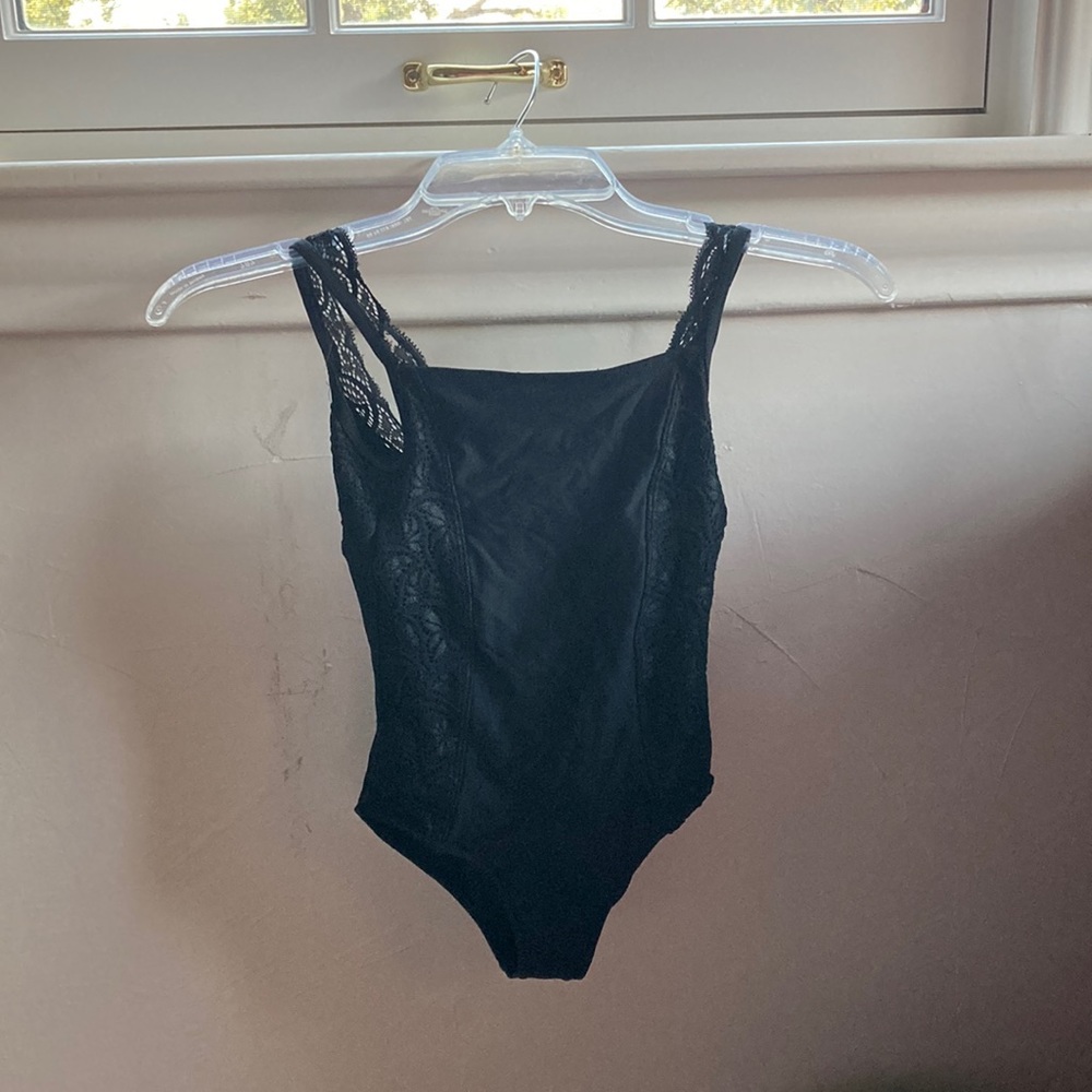 Black Lace Wear Moi Leotard